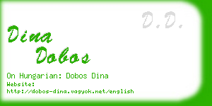 dina dobos business card
